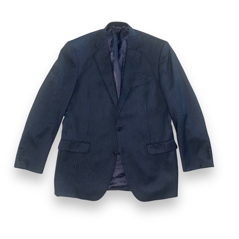 Brooks Brothers Madison Herringbone Wool Blazer Jacket  Men’s 44L Grey